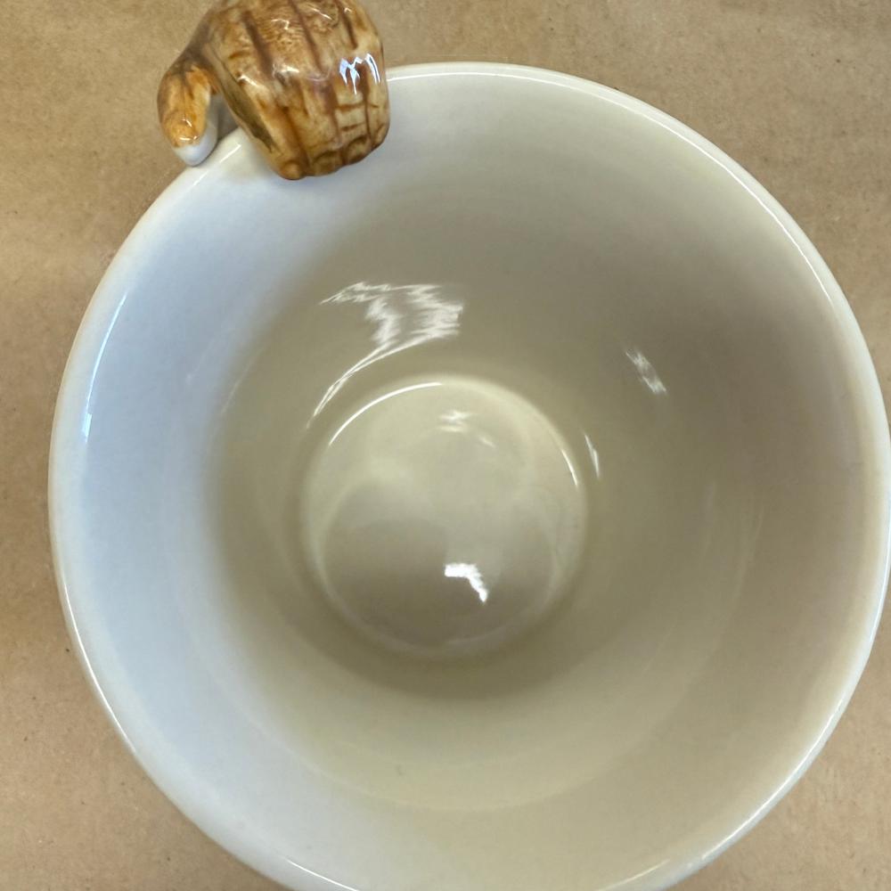 Pier 1 Hand Painted 3D Chimpanzee Arm Handle Mug